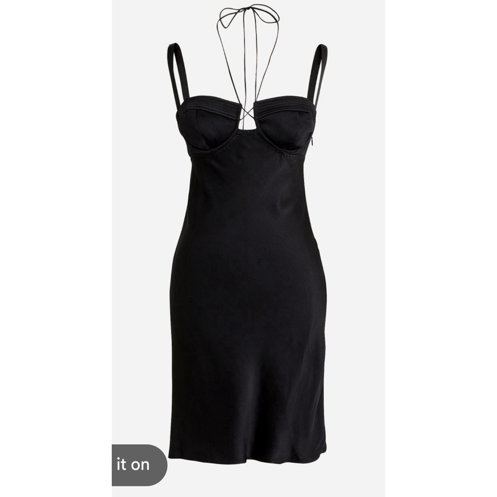 Anna October X J Crew NWT Black Mini Dress Size 4